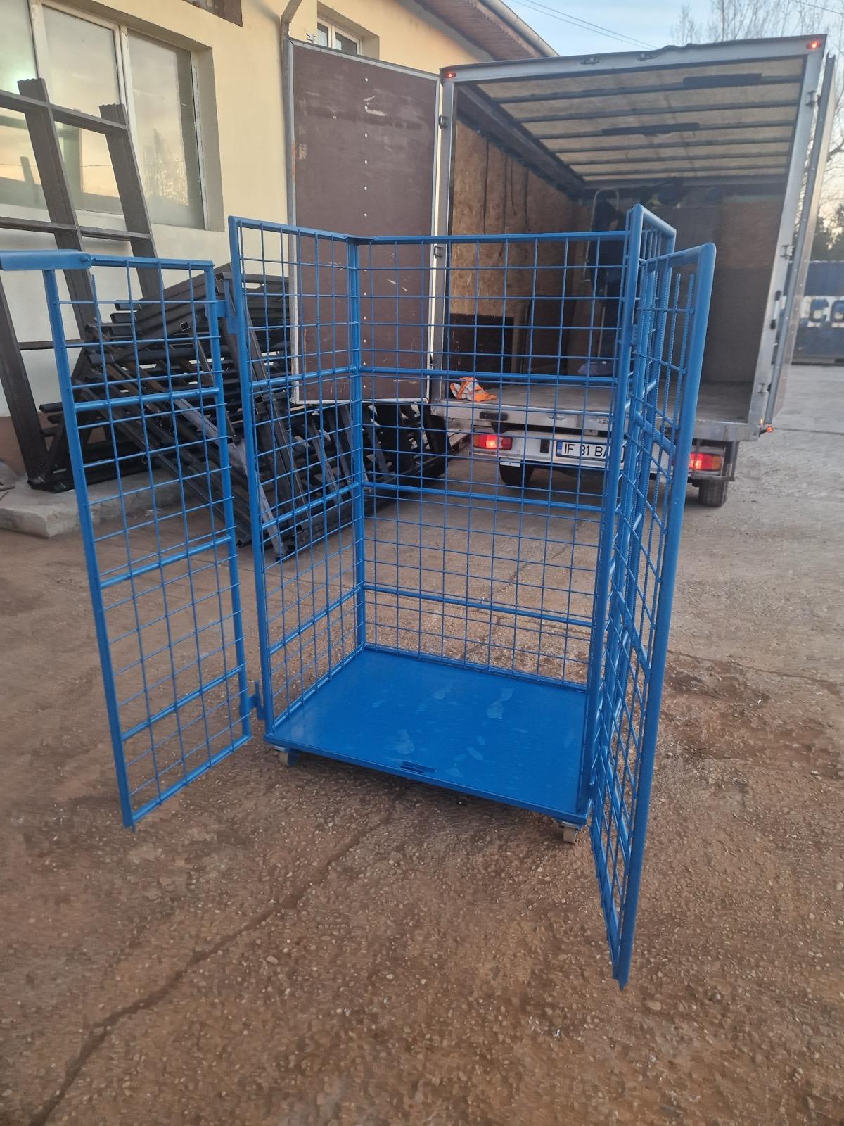 cărucior metalic tip roll cage pentru transport marfă